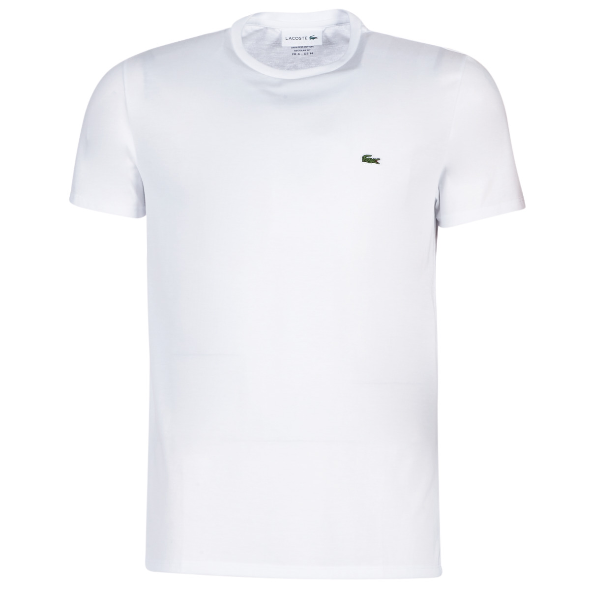 LACOSTE T-SHIRT EN COTON PIMA, BLANC