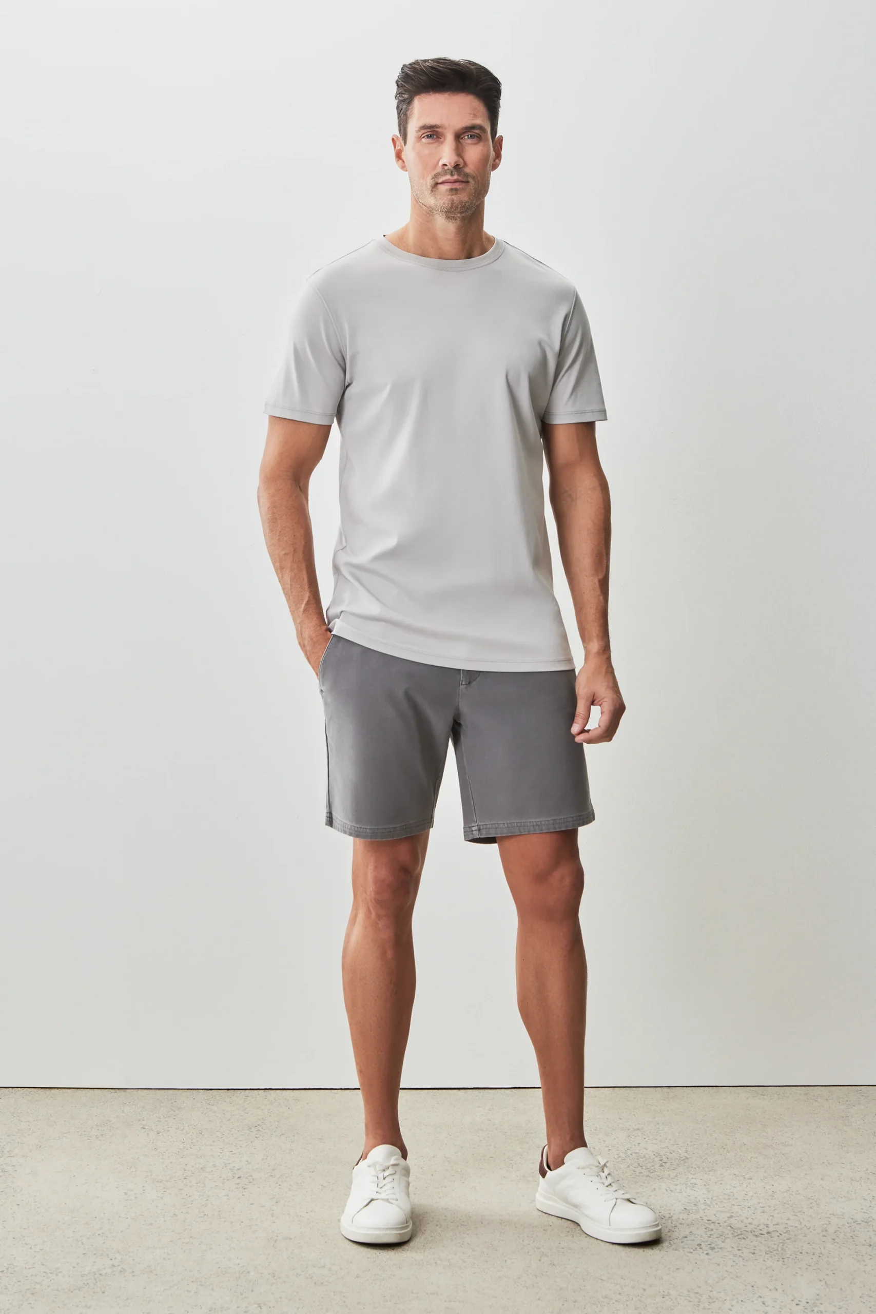 ROBERT BARAKETT THE BARAKETT TEE, GRIS – Image 3