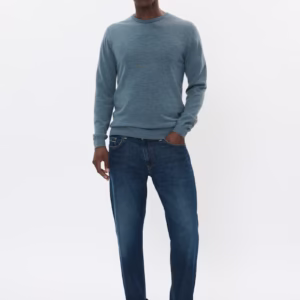 MATINIQUE MARGATE MERINO PULLOVER, BLEU