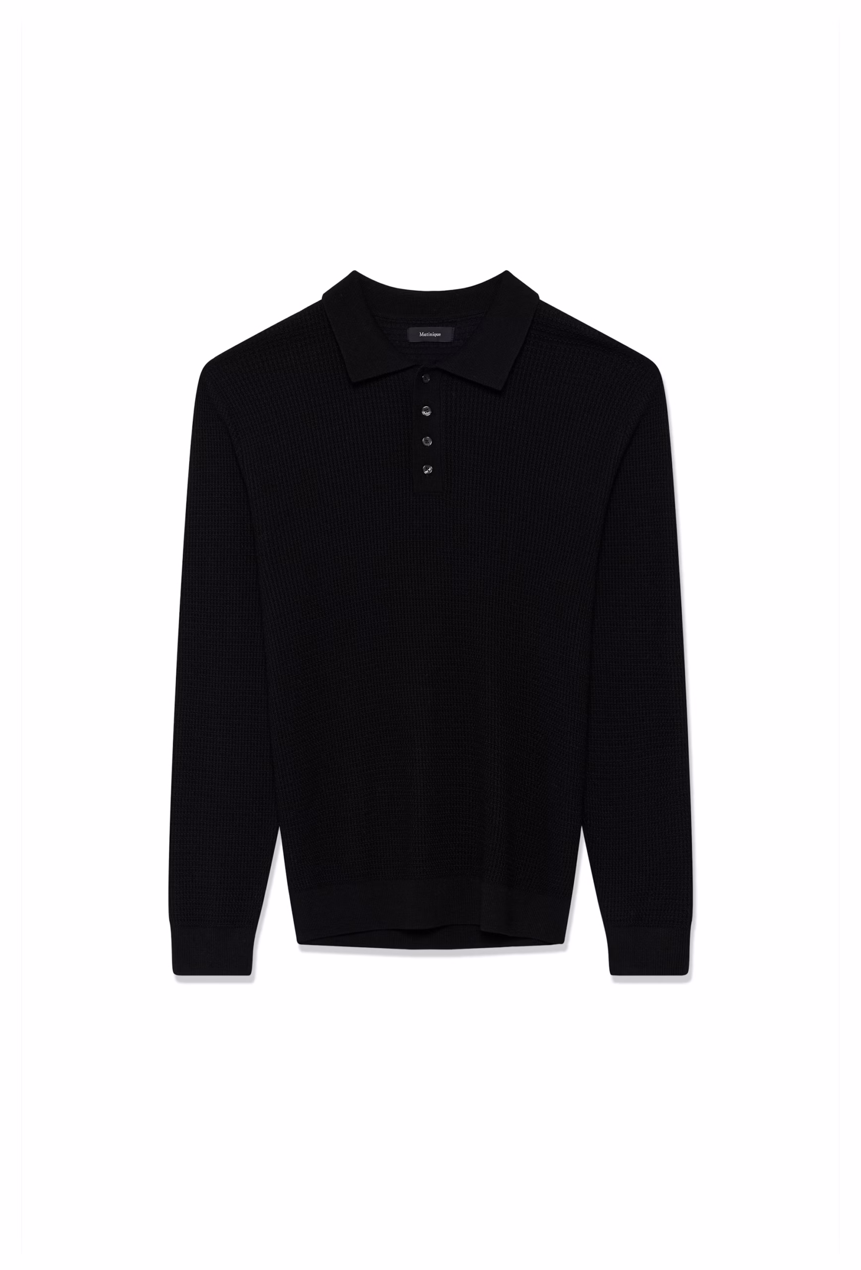 MATINIQUE PULL EN LAINE MAKERONE, NOIR