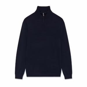 MATINIQUE PULL EN LAINE MÉRINOS MAMASON, BLEU MARINE