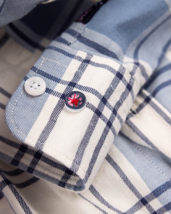 NZA CHEMISE À CARREAUX EN COTON BLANC – Image 3