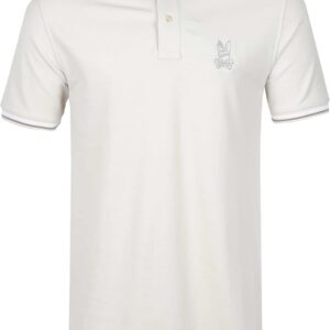 PSYCHOBUNNY POLO NOLAN PIQUE, BLANC