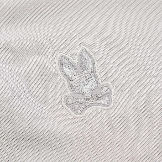 PSYCHOBUNNY POLO NOLAN PIQUE, BLANC – Image 4