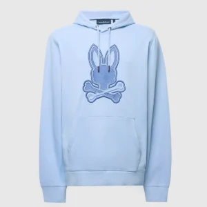 PSYCHOBUNNY NOUVEAU CHÂTEAU BRODÉ EN TISSU ÉPONGE FRANÇAIS, BLEU CIEL