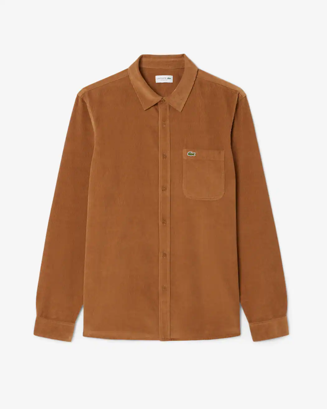 LACOSTE CHEMISE EN VELOURS, MARRON