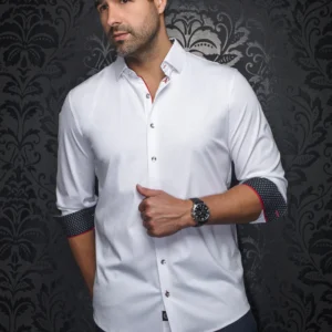AU NOIR CHEMISE DUNN, BLANC