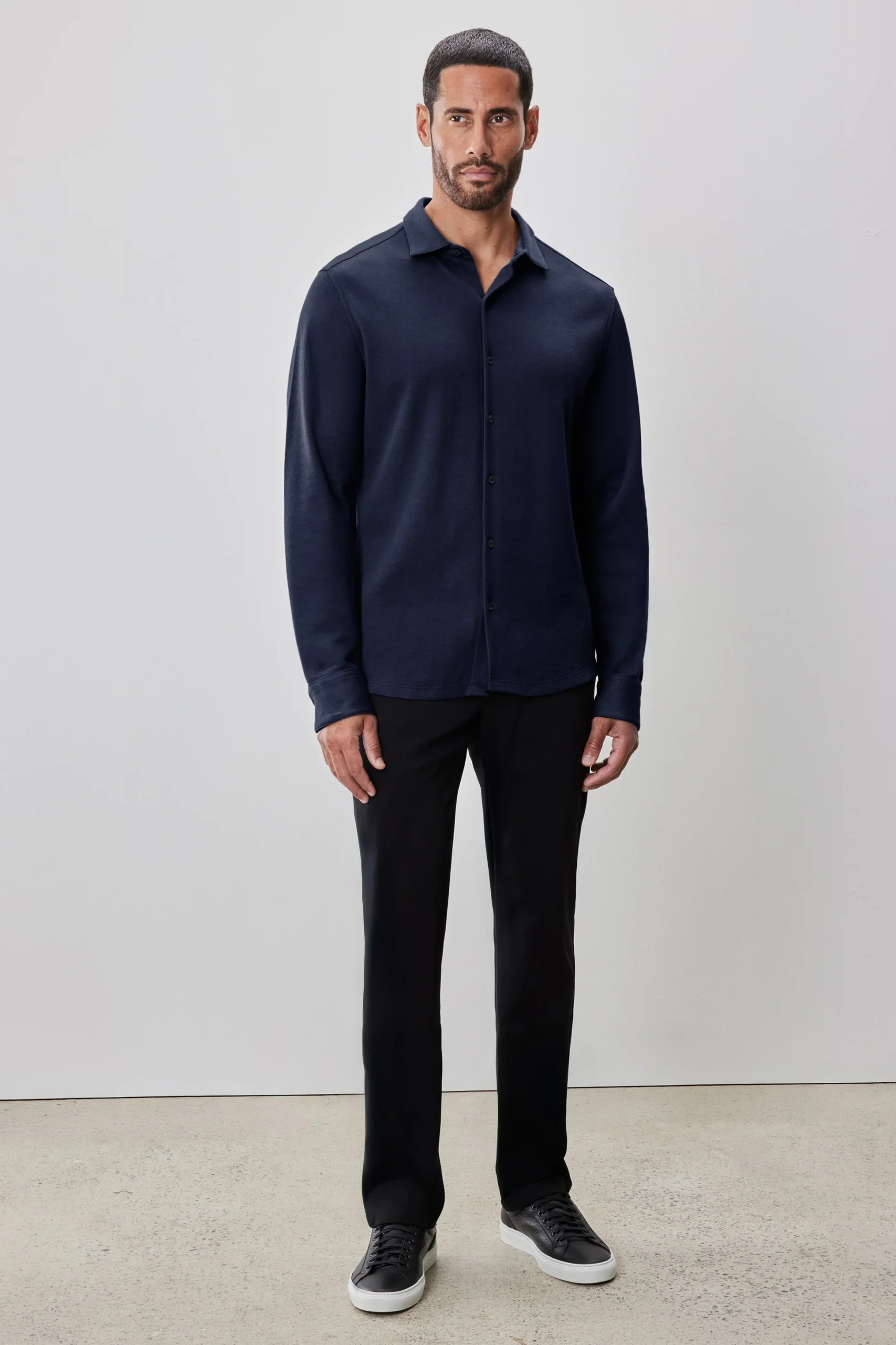 ROBERT BARAKETT EN TRICOT À MANCHES LONGUES MILO, MARINE – Image 3