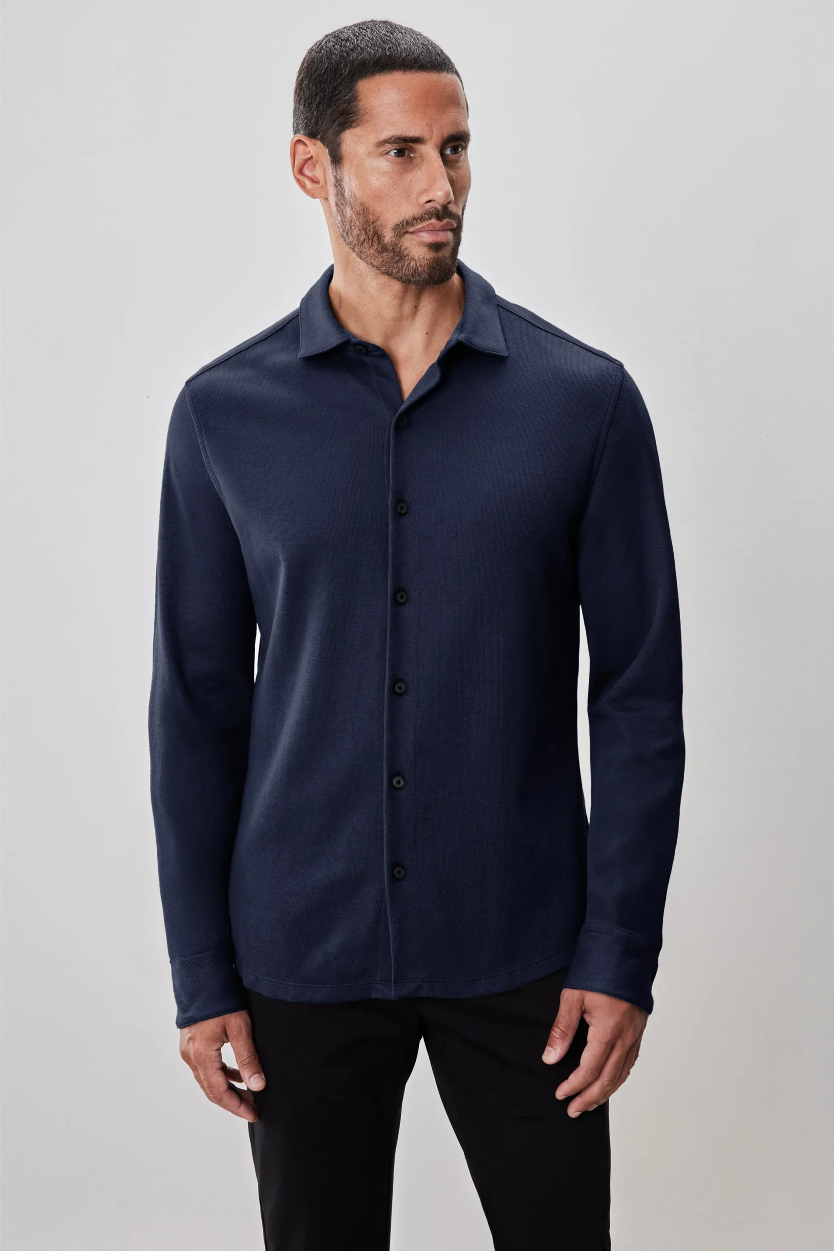 ROBERT BARAKETT EN TRICOT À MANCHES LONGUES MILO, MARINE