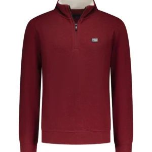 NZA PULL À DEMI-ZIP, ROUGE