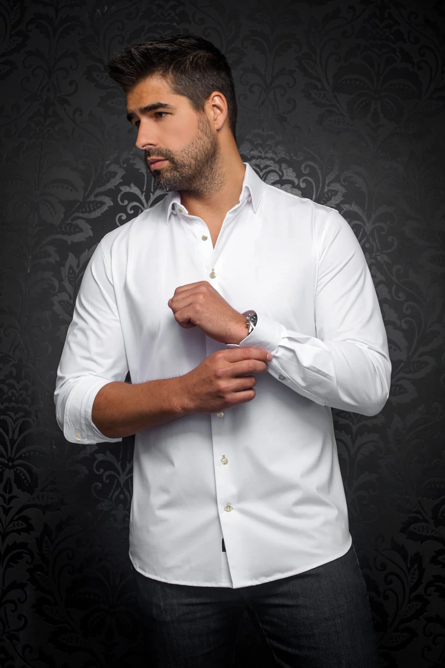 AU NOIR CHEMISE ALEXANDER-SLD, BLANC