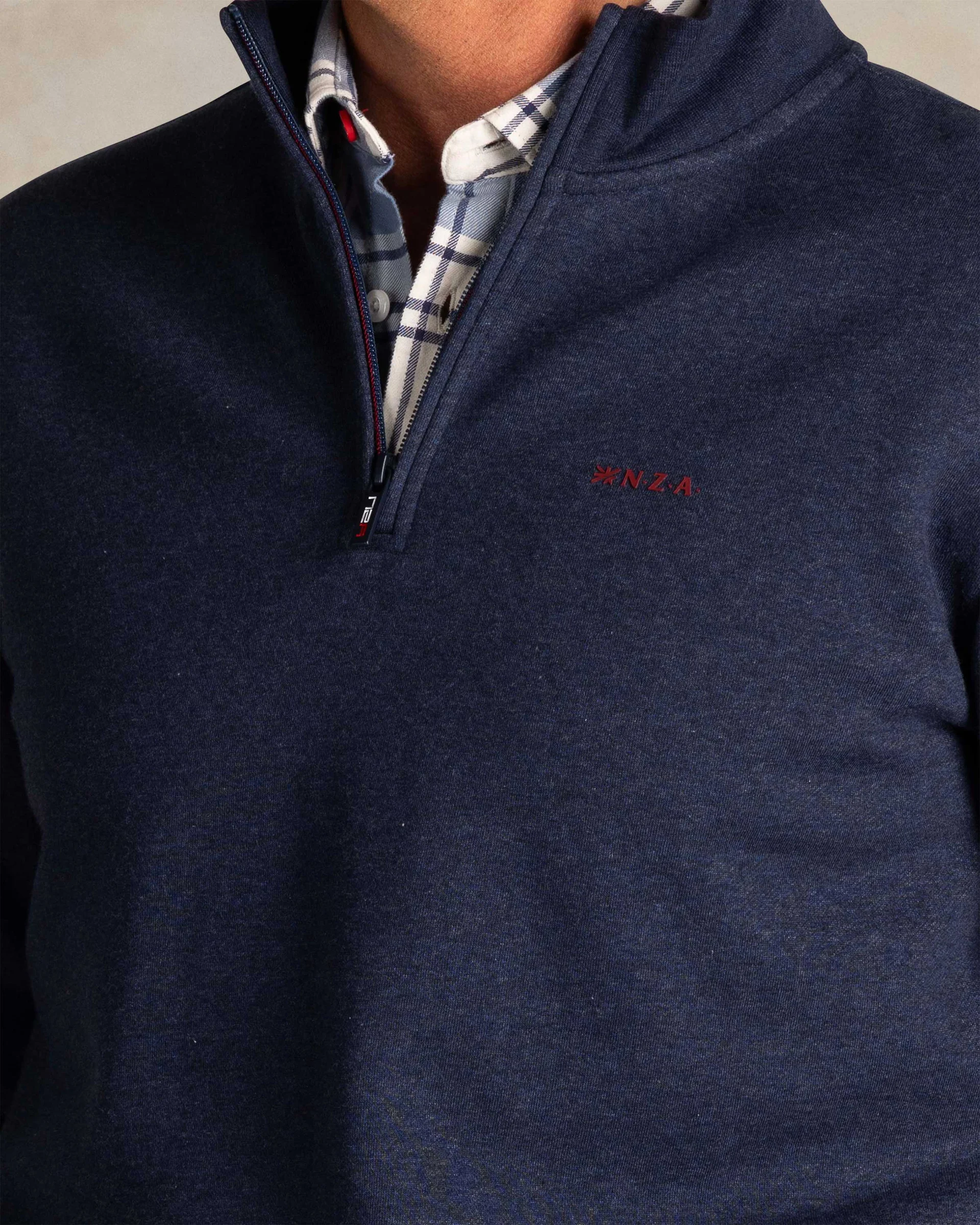 NZA PULL À DEMI-ZIP, BLEU – Image 4