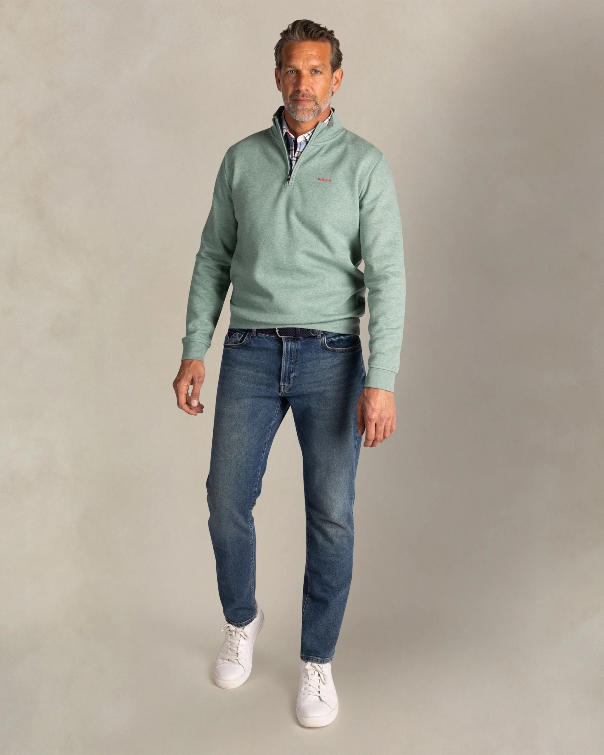NZA PULL À DEMI-ZIP, VERT