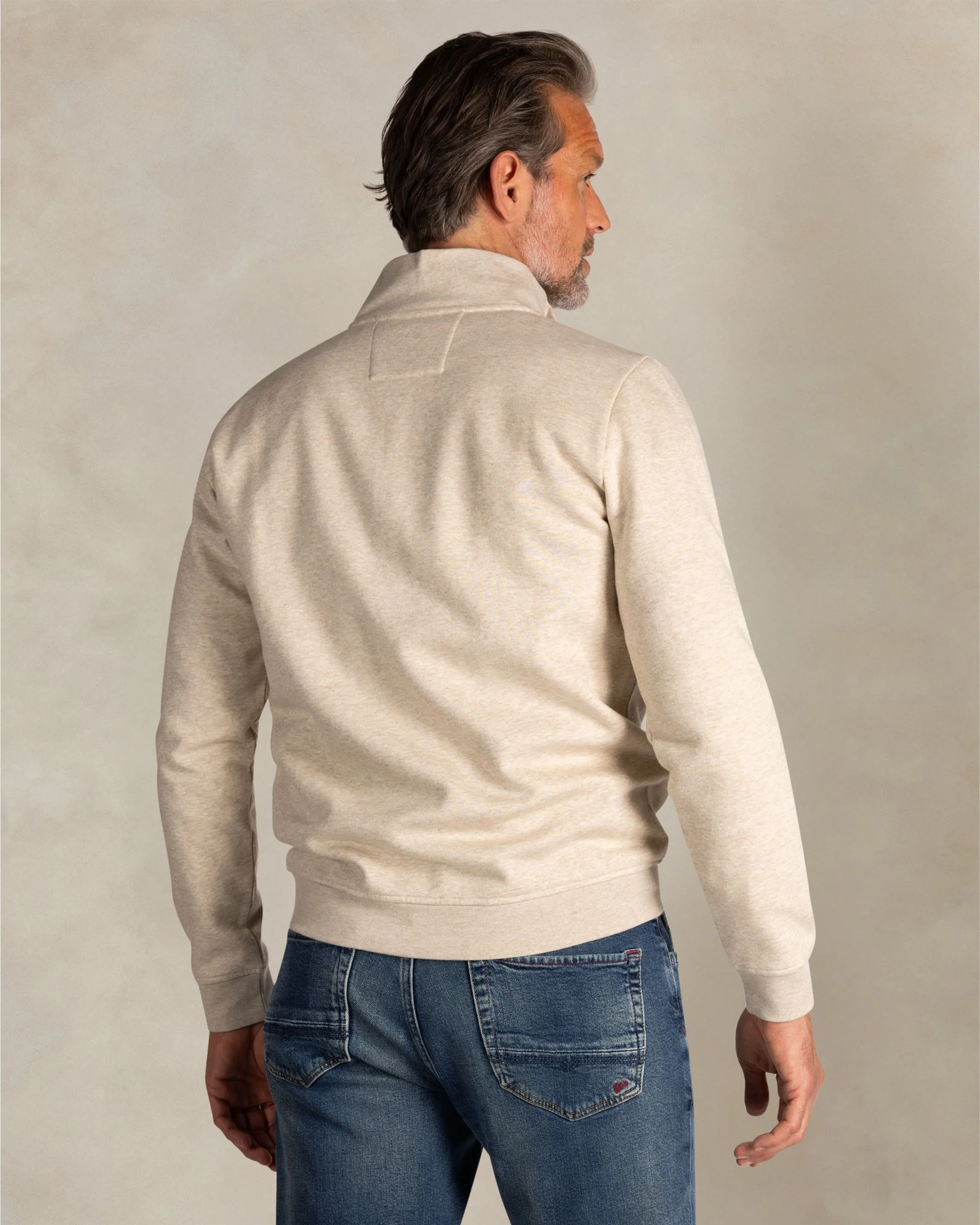 NZA PULL À DEMI-ZIP, BEIGE – Image 2