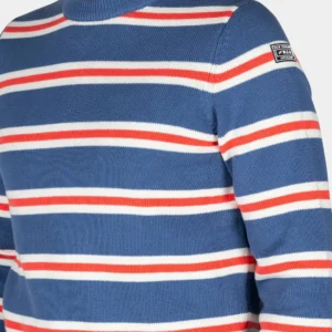 NZA PULL À RAYURES ORANGE ET BLANCHES