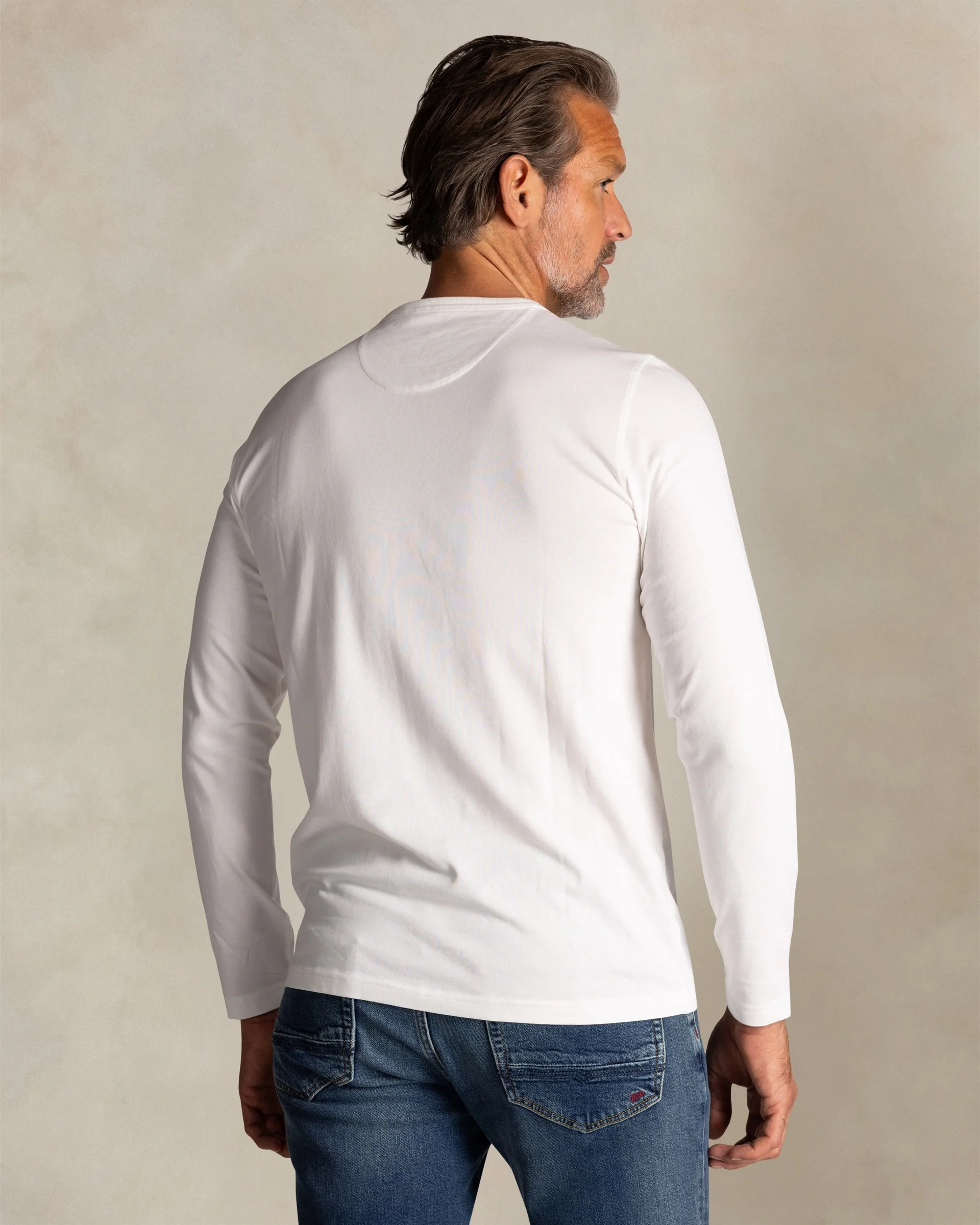 NZA MANCHES LONGUES EN COTON, BLANC – Image 2