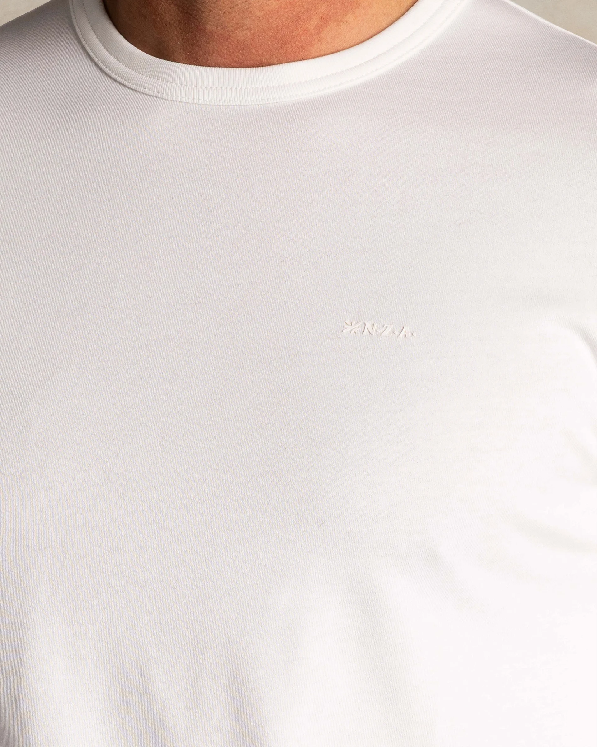 NZA MANCHES LONGUES EN COTON, BLANC – Image 3