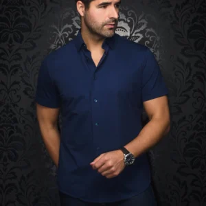 AU NOIR CHEMISE ALEXANDER SLD, MARINE