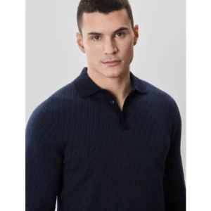 ROBERT BARAKETT POLO BORJA BLEU MARINE, MARINE