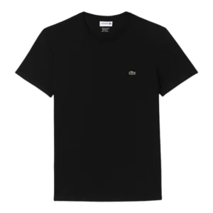 LACOSTE T-SHIRT EN COTON PIMA, NOIR