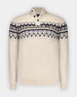 Cardigan en laine écru avec fermeture boutonnée – Image 4