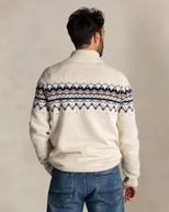 Cardigan en laine écru avec fermeture boutonnée – Image 3