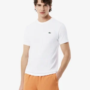 LACOSTE ULTRA DRY T-SHIRT DE SPORT, BLANC