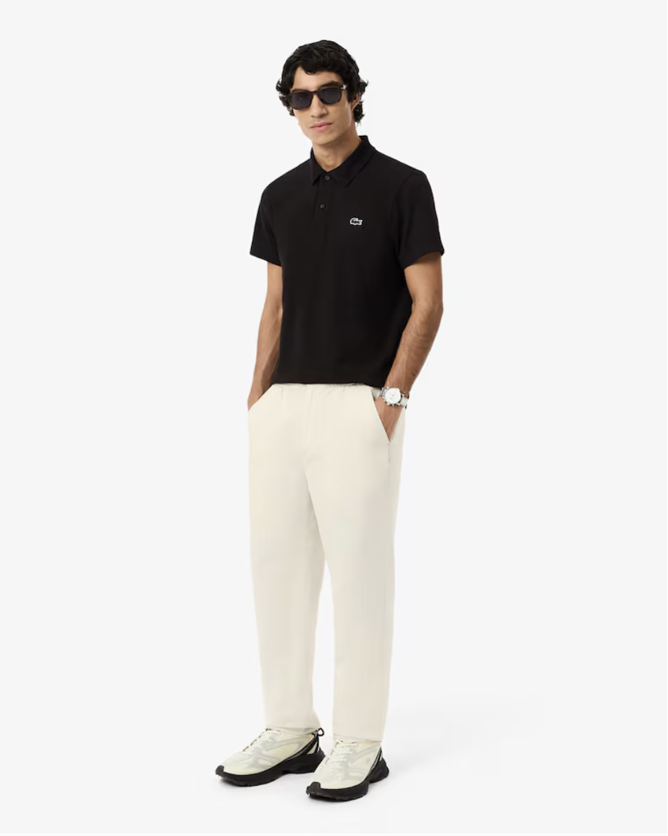 LACOSTE CHINO EN LIN COUPE CLASSSIQUE, BEIGE