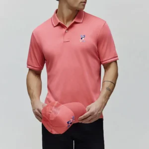 PSYCHO BUNNY ARA PIQUE POLO, ROSE