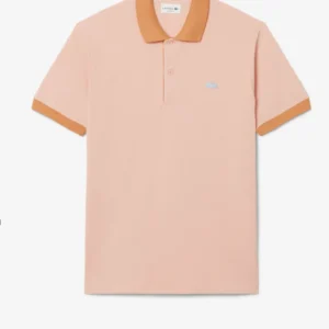 LACOSTE CLASSIC FIT CÔTES CONTRASTANTES, ORANGE