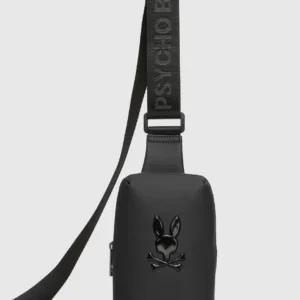 PSYCHO BUNNY SAC BANDOULIÈRE, NOIR