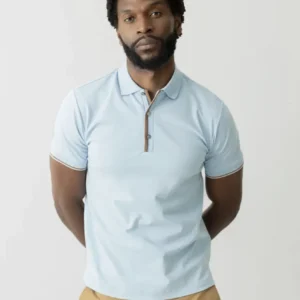 MOS MOSH GALLERY POLO, BLEU PÂLE