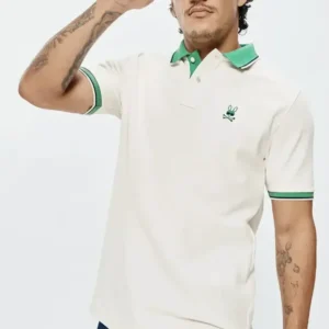 PSYCHO BUNNY POLO EN PIQUE SUNNY, VERT